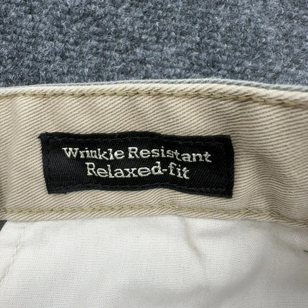 Eddie Bauer Pants Mens 36x34 Green Cotton Pleated Relaxed Fit Chinos Gorpcore